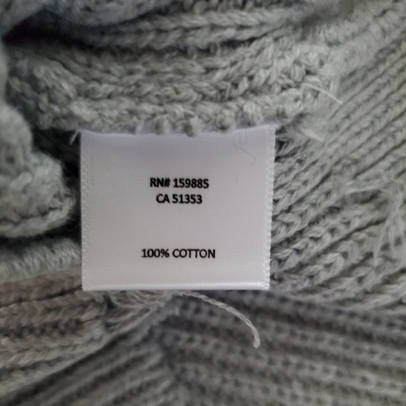 BOBI BLACK Los Angeles NWT Heather Gray Shoulder Cutout Turtleneck Sweater Sz M - Picture 14 of 16